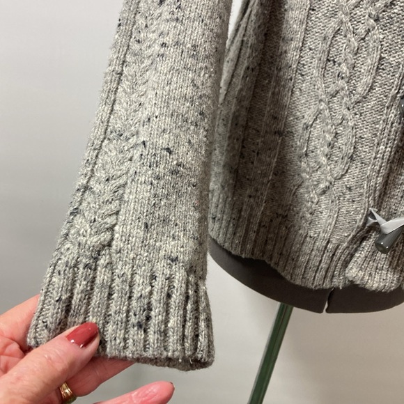 Coldwater Creek Sweater Women Size S w Mix of Black & White Ribbed Trim - Picture 4 of 11